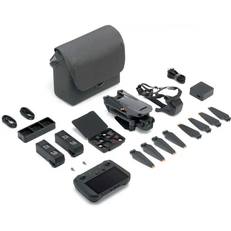 DJI - Mavic 3 Pro Fly More Combo Drone and RC Pro Remote Control with Built-in Screen - Gray